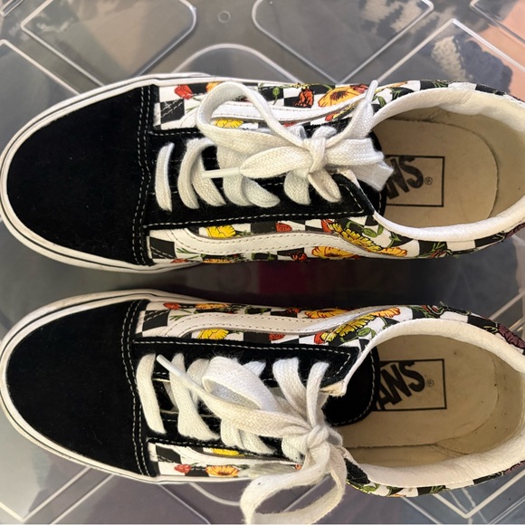 Vans shoes woman platform sneakers floral checkered - Picture 3 of 4